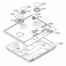 Уплотнитель ручки варочной панели Bosch CG2..