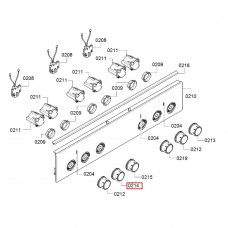 Ручка конфорки для плит Bosch HCA6/7.., HCE7..