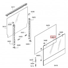 Наружное стекло духовки Bosch