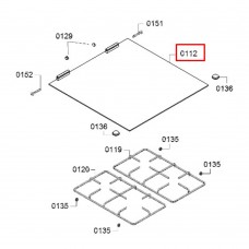 Верхняя крышка для плит Bosch HGA.., HGG..