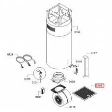 Металлический фильтр вытяжки Bosch, 250x250 мм