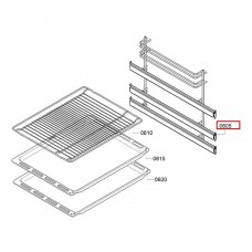 Правая решетка духовки Bosch для установки противней