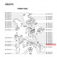 Насадка капучино кофемашины Krups MS-0908527