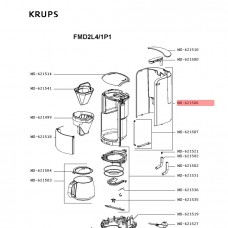 Емкость кофеварки Krups Proaroma MS-621506