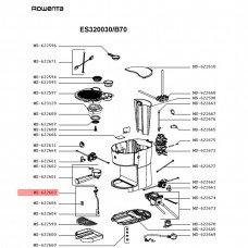 Насадка капучино кофеварки Rowenta MS-622603