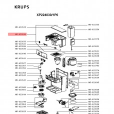 Контейнер для кофе кофемашины Krups MS-622636