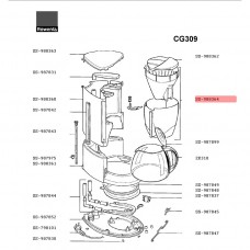 Держатель фильтра Rowenta Milano SS-988364